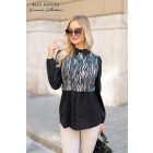 BLUE NATURE Nilla felső (fekete mintás)