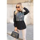 BLUE NATURE Nilla felső (fekete mintás)