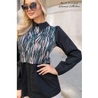 BLUE NATURE Nilla felső (fekete mintás)