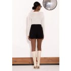 AMNESIA 2627-6015 Kelon short (geometrikus mintás/fekete)