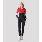 RETRO JEANS Knoxville cipzáros pulóver (piros-kék-fehér)