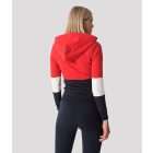 RETRO JEANS Knoxville cipzáros pulóver (piros-kék-fehér)