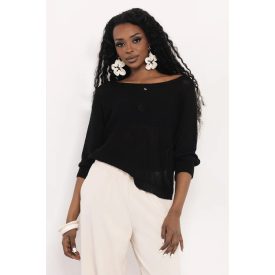 AMNESIA 2616-1001 Certo vékony pulcsi (fekete)