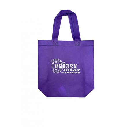 Öko táska kicsi Unisex Divat felirattal (lila)