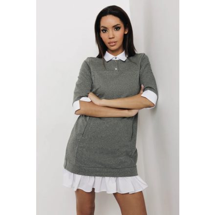 AMNESIA 2617-2053 Vezin tunika (szürke/ekrü)