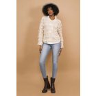 AMNESIA  2516-2002 Zeike csipke  felső (bézs)