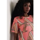 AMNESIA 2617-4015 Deli ruha (pink/betűs)