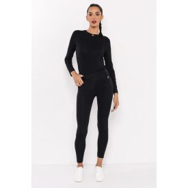 AMNESIA 2527-6015 Vica viszkóz leggings (fekete)