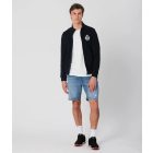 RETRO JEANS 11z004-u19d030 Harald zipup cipzáras pulóver (fekete)