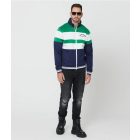 RETRO JEANS 11y037-t16b247 Jerez zipup cipzáras melegítőfelső (zöld/kék/fehér)