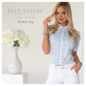 BLUE NATURE Noémi mintás ing (kék/fehér mintás)