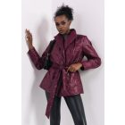 AMNESIA 2527-3020 Lizel kabát (bordó)