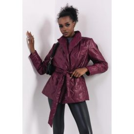 AMNESIA 2527-3020 Lizel kabát (bordó)