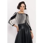 AMNESIA 2527-2039 Balan felső (fekete/fehér)