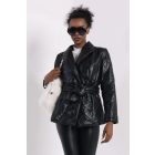 AMNESIA 2527-3020 Lizel kabát (fekete)