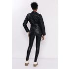 AMNESIA 2527-3020 Lizel kabát (fekete)