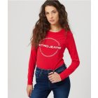 RETRO JEANS 21w062-r18c060 Karri longsleeve póló (piros)