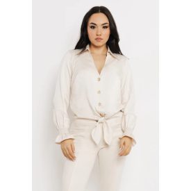 AMNESIA 2617-2051 Raffi blúz (krém)