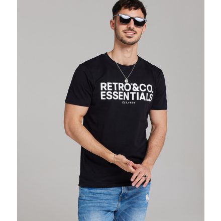 RETRO JEANS Boston póló (fekete)