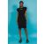 AMNESIA 2517-4055 Kisova ruha (fekete)