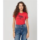 RETRO JEANS 21w032-r13b076 Lolly póló (hibiszkusz)