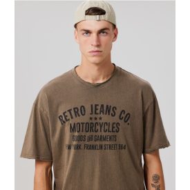 RETRO JEANS 11w015-r16C273 Harley póló (khaki)
