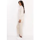 AMNESIA 2527-1001 Kötött garbós tunika (bézs)