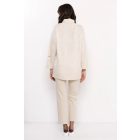 AMNESIA 2527-1001 Kötött garbós tunika (bézs)