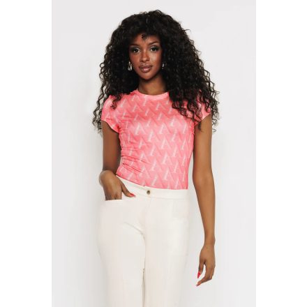 AMNESIA 2617-2074 Xihin felső (pink/betűs)