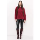 AMNESIA  2527-2074 Koletta pulcsi (bordó)