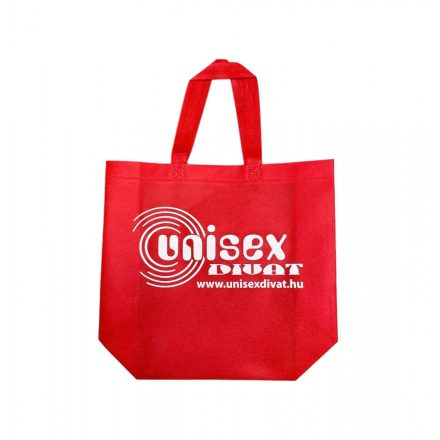 Öko táska közepes UNISEX DIVAT felirattal (piros)