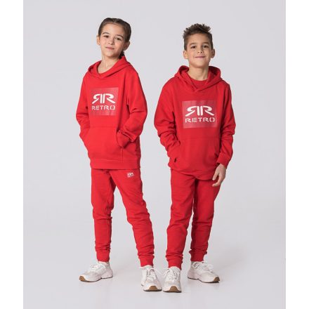 RETRO JEANS Kid hoodie gyerek pulóver (piros)
