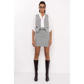 AMNESIA 2527-3010 Hins mellény (fekete/szürke)