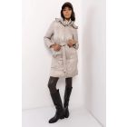 AMNESIA  Léna rombusz steppelt kabát (pezsgő)