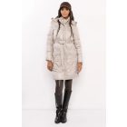 AMNESIA  Léna rombusz steppelt kabát (pezsgő)