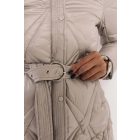 AMNESIA  Léna rombusz steppelt kabát (pezsgő)