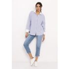 AMNESIA 2616-2001 Sapere csíkos ing (kék-fehér csíkos)