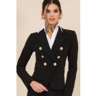 AMNESIA 2517-3017 Ambrózia zakó (fekete)