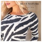 BLUE NATURE Stella mintás felső (fekete/ekrü)