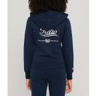 RETRO JEANS 21w028-r17g200 Lolly zip pulóver (sötétkék)