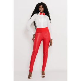 AMNESIA 2617-6010 Riga nadrág (piros)