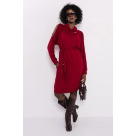 AMNESIA 2527-4022 Szavina ruha (bordó)