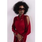 AMNESIA 2527-4022 Szavina ruha (bordó)