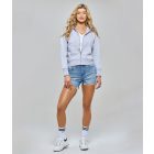 RETRO JEANS Mylna Zip pulóver (szürke melír)