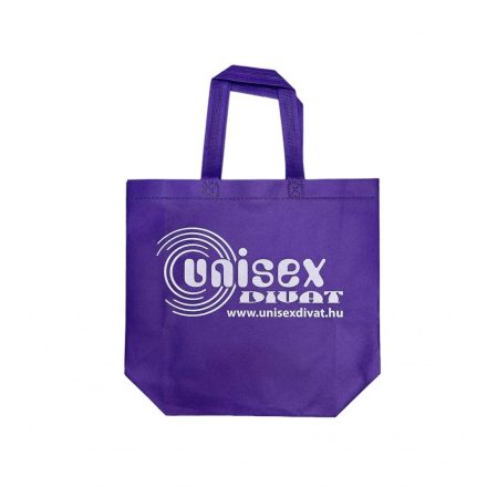 Öko táska közepes UNISEX DIVAT felirattal (lila)