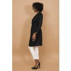 AMNESIA 2517-3011 Melian kabát (fekete)