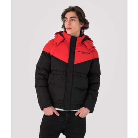 RETRO JEANS 12u022-p18c060 Colusa kabát (fekete-piros)