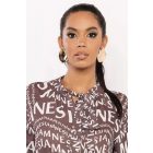 AMNESIA 2527-2081 Sevilla blúz (mintás)