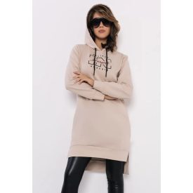 AMNESIA 2527-2058 Csöre tunika (bézs)