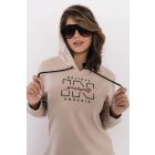 AMNESIA 2527-2058 Csöre tunika (bézs)